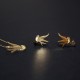 Conjunt Orenetes en or groc de 18kt
