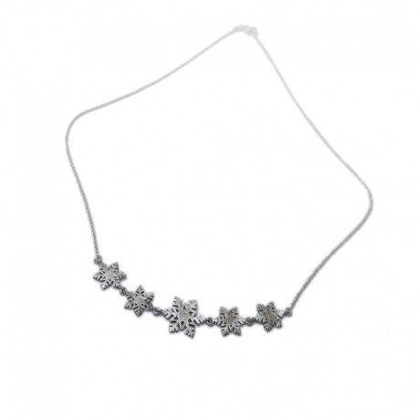 Collaret Floquet de Neu 003 en plata de llei