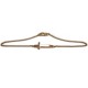 Pulsera Cruz 2 en oro de 18kt