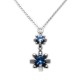 Collar compuesto Flow en plata de ley