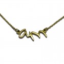 Collar con Iniciales A & M