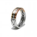 Atlantis Ring in Gold, Silver and Rose Gold
