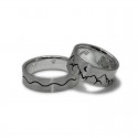 Sea and Mountain Wedding Rings