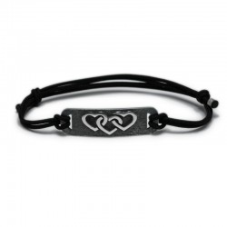 Pulsera con tres corazones