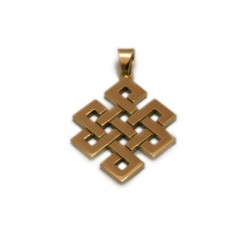Infinity Knot Pendant in Gold