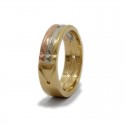 Atlantis Ring in Three Golds
