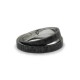Black Silver Hammered Wedding Rings