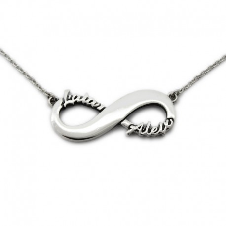 Infinity Name Necklace :: Laia and Aleix