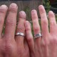 Interlocking Hearts Wedding Rings