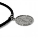 Medalla de la Moreneta, Mare de Déu de Montserrat, en Plata