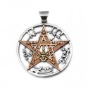 Collar Tetragrammaton Oro, Plata y Cobre