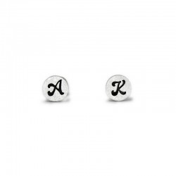 Earrings with Initials A and K