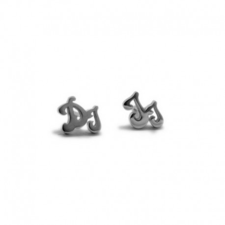 Intertwined Initial Earrings