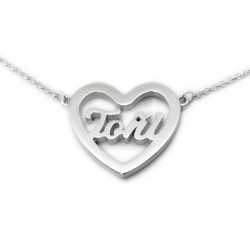 Collar con Nombre :: Toñi dentro de corazón