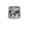 World Map Wedding Rings