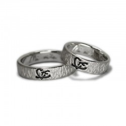 Custom Symbol Wedding Rings