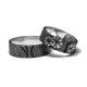 Dandelion Flower Wedding Rings