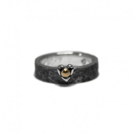 Gold Heart Engagement Ring