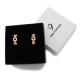 Mini Creoles in Rose Gold and Diamonds