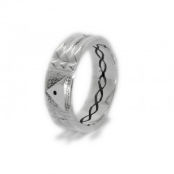 Prana Ring en Plata (ancho especial: 8mm)