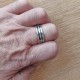 Atlantis Ring in Silver with Darkened Recesses
