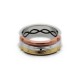 Atlantis Ring in Gold, Silver and Copper (special width: 8mm)