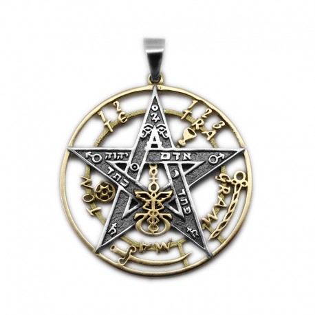 Gold and Silver Tetragrammaton Necklace