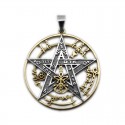 Collar Tetragrammaton Oro y Plata