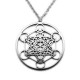 Openwork Silver Metatron Necklace