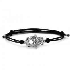 Pulsera Mano de Fátima Plata