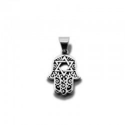 Silver Hand of Fatima Necklace