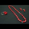 Conjunt Cornalina en plata de llei